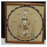 South West Native American Art Sand Art w/ Pebbles
