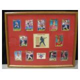 21" X 17" Framed Baseball Cards