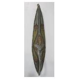 Wooden Carved African Style Bird Beak Mask 32.25"L
