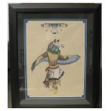 24" x 29" Hopi Kachina Serigraph - Signed
