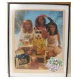 1988 Spuds MacKenzie Club Spuds Framed Poster