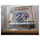 21.5" x 23.5" Budweiser Air Force Mirror