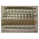Lot Of 6 Vtg Costume & Fashion Bracelets