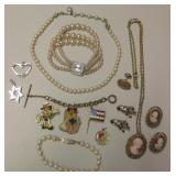 Vintage Costume Jewelry - Pins, Necklaces & More