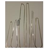 Lot Of 6 Gold & Silver Toned Fashion Necklaces