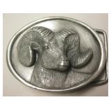 Vintage 1983 Siskiyou Pewter Belt Buckle