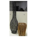 Various Ceramic, Wood, Glass Deco Table Items