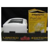 4 Slot Electric Toaster & Presto Popcorn Maker