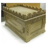 Brass & Wood Ark of the Covenant Foliated Chest