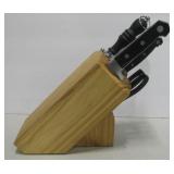 Butcher Block Knife Set-Farberware Pro