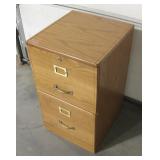 Wood 2-Drawer File Cabinet - 16" x 16.5" x 27"