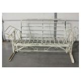 Vintage Metal Garden / Lawn Rocking Bench