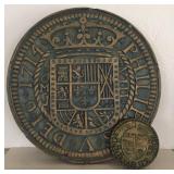 Lg & Sm Round Latin Patriot Plaques by R. Hicks