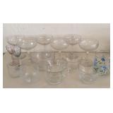 Various Sized Liqueur, Mugs and Glass Tea Cups