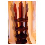 VNTG Styled 4 Level Corner Display Shelf, 64.5"H