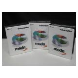 3 Microsoft Developer Network CD Book Cases
