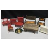 VNTG Miniature wooden Furniture Pieces & More