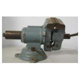 Large Industrial Table Top Vise Clamp, 13"H