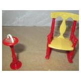 VNTG Miniature Plastic Rocking Chair & Ashtray