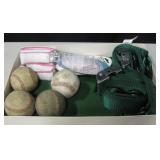 Lot of Baseballs, Belts & Blinders Cleaning Tongs