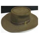 VNTG Stetson Brown Faux Suede Hat, 7 1/8