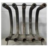 Rustic 5 Pipe Fireplace Grill, 25.5"H x 20"W x 18"