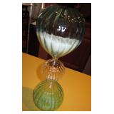 10" Tall Glass Hourglass