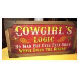 15.5" x 8" "Cowgirl