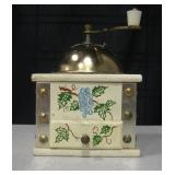 VNTG Wood & Brass Euro Styled Coffe Grinder