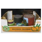 Vintage & Rustic Tin & Pewter Storage Cans