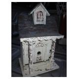 Wood & Metal Bird House - 9.5" x 8" x 16"