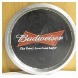 Budweiser Beer Ad Serving Tray, 12.5"D