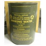 VNTG Civil Defense Drinking Water 17.5gl Canister