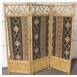 African Fabric Style & Bamboo Room Divider