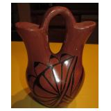 5.75" Tall Jemez Pueblo Ceramic Wedding Vase