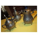 Bennani Freres Morrocan Silver Plate Tea Set