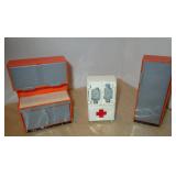 VNTG Miniature Plastic Doctor Office Cabinets
