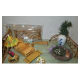 Miniature Bamboo & Porcelain Japanese Garden