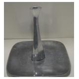 Nambe Silver Tone Metal 596 Candlestick 555 Plate