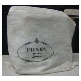 Prada Vela Nero Handbag Silver Tone w/ Dust Bag