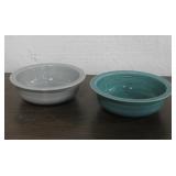 Blue & Green Fiesta Co Serving Bowls, 2.75"Hx8.5"D