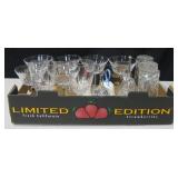 Lot of American Cut Glass Bells & Glassware & More