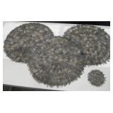Murval Co. Pheasant Feathered Table Mats