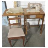 VNTG Nelco Corp. Hideaway Sewing Table & Chair