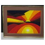 4 Vintage Southwest / Native American Yarn Art