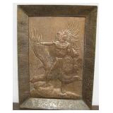 Cuauhtémoc Eagle Warrior Aztec Faux Copper Art