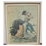 Matador & Bull Canvas Print by Carlos Ruano Llopis