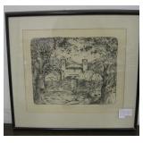 Santuario de Chimayo by C.A. Washburn Signed Art