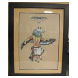Kachina Eagle Spirit Serigraph K Twahaena Hopi Art
