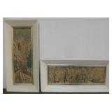 2 Framed French Scenic Street Art